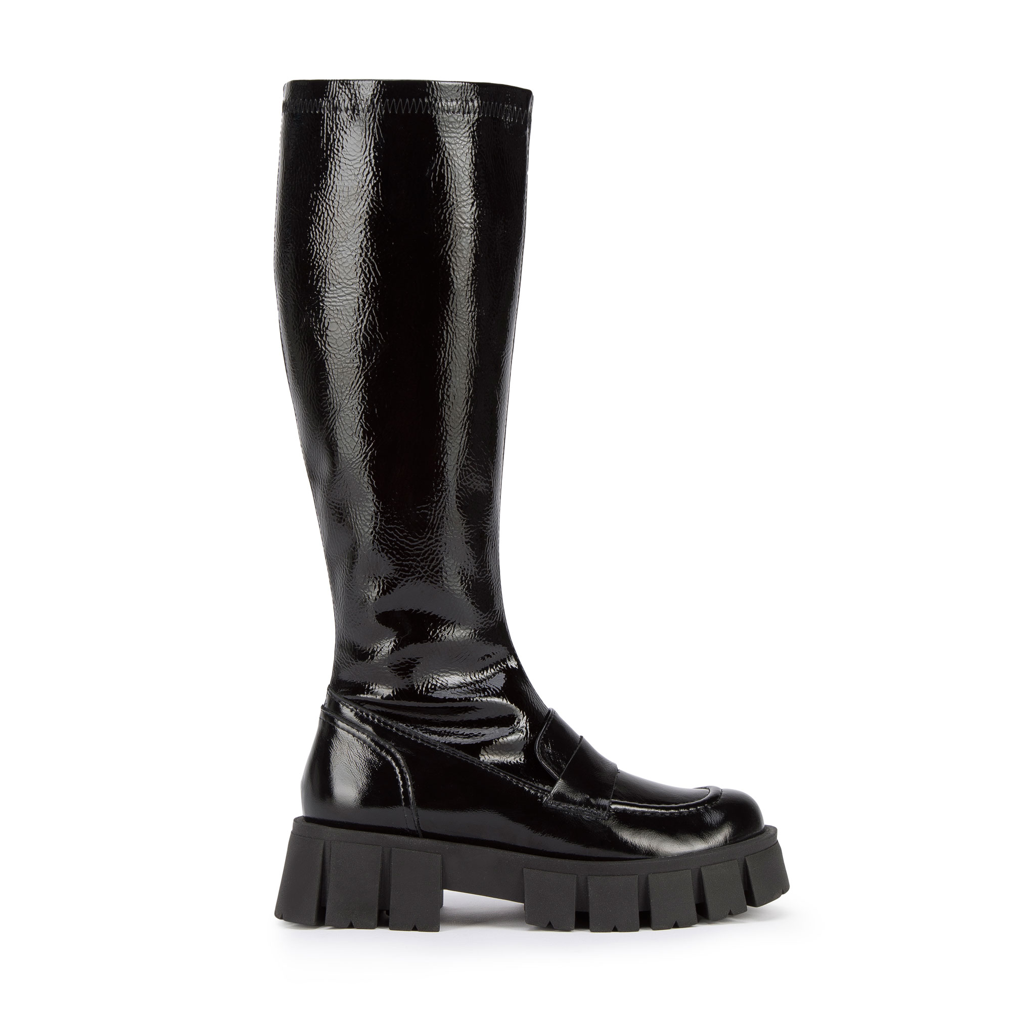 Lakované mokasínové čižmy 95-D-804-1L