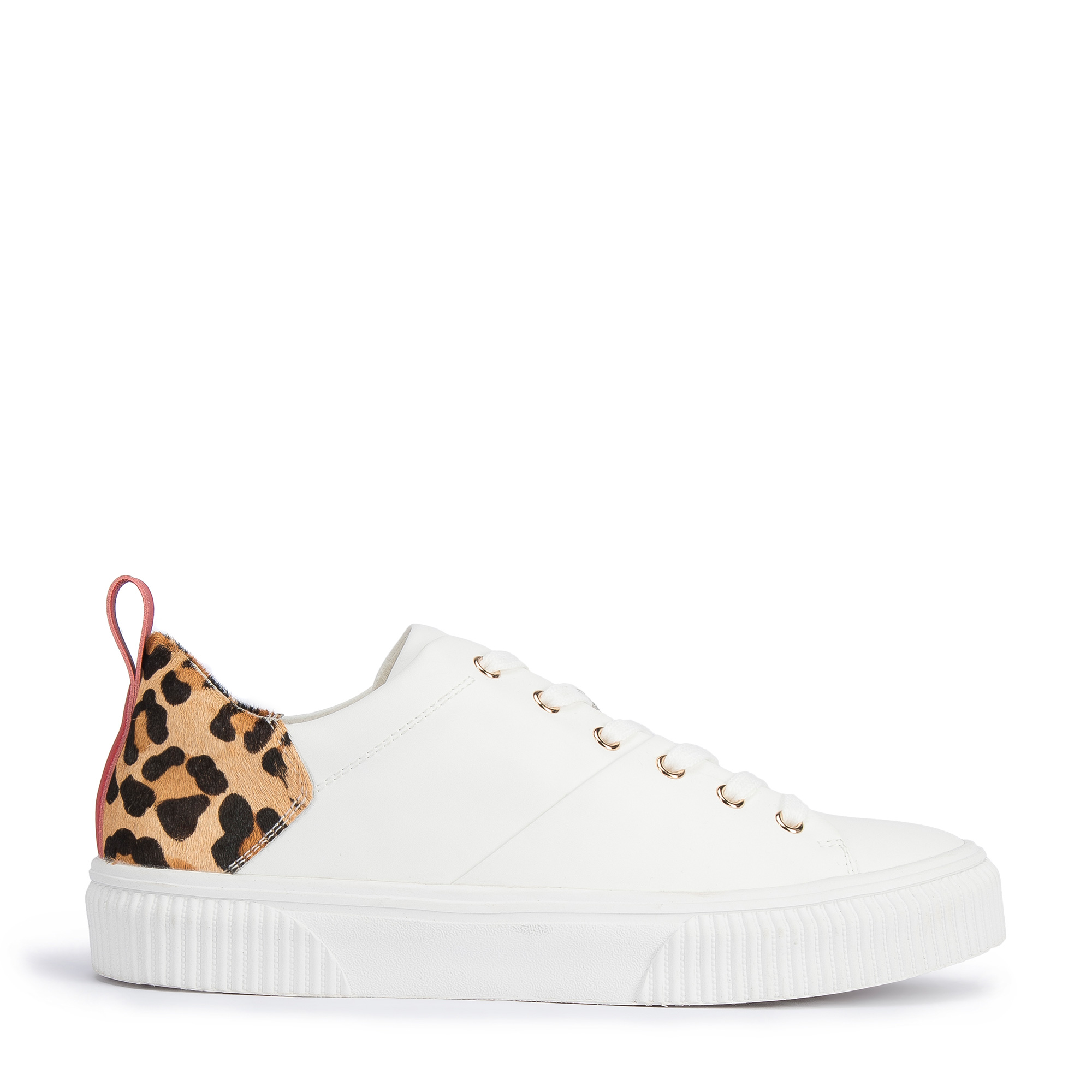 Dámske kožené tenisky s leopardím vzorom 95-D-952-0 Dámske kožené tenisky s leopardím vzorom 95-D-952-0