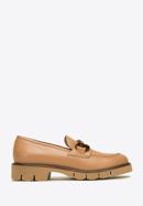 Women's lug sole bit loafers, beige-brown, 98-D-103-9-35, Photo 1