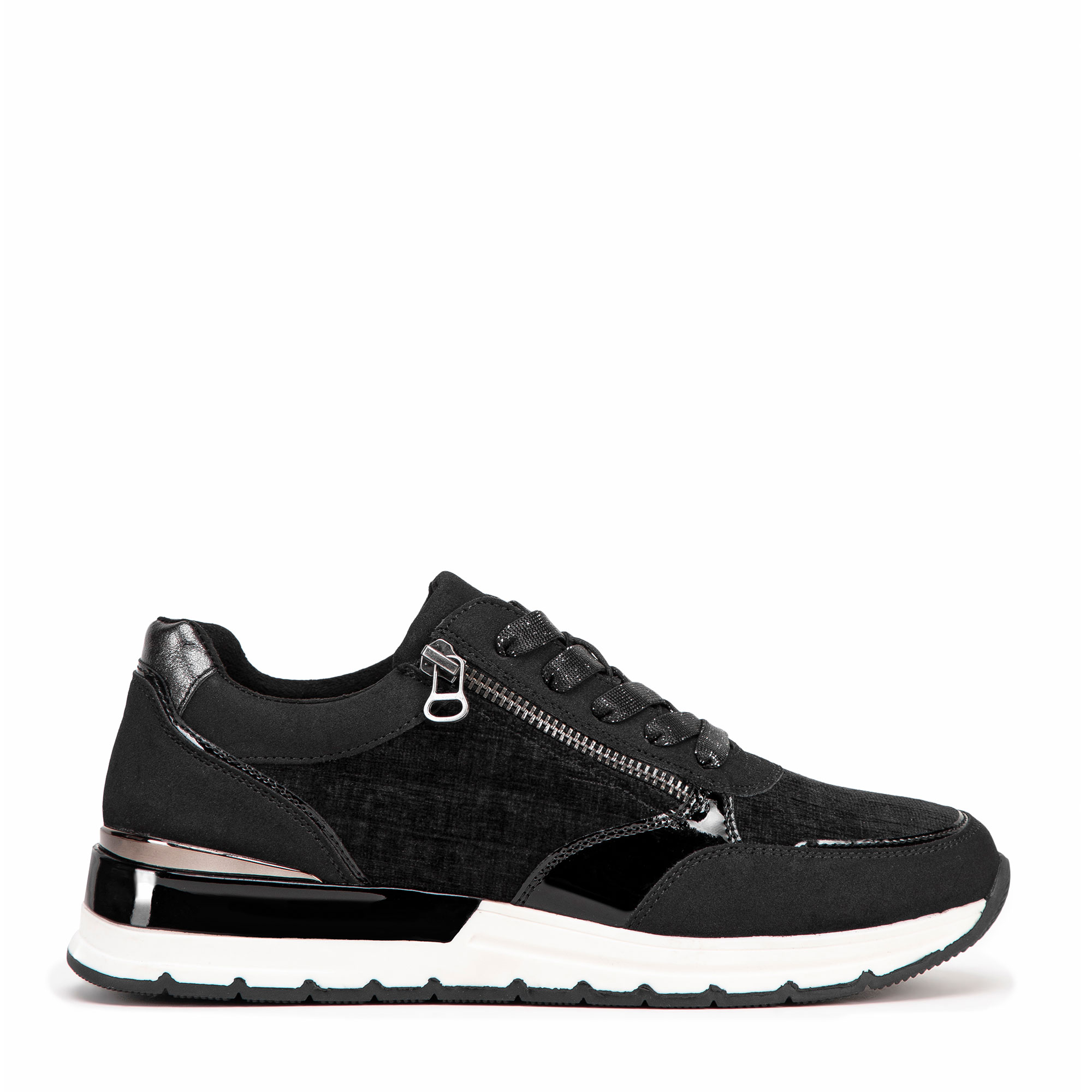 Dámske sneakersy čierne 99-DP-401-1