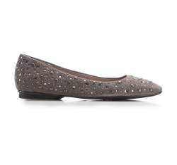 Women's ballerina shoes, grey, 86-D-656-8-40, Photo 1