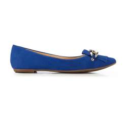 Women's ballerina shoes, blue, 86-D-752-N-37, Photo 1