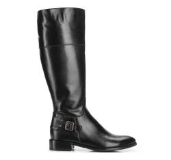 Women's knee high boots, black, 87-D-203-1-38, Photo 1