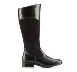 Women's knee high boots, black, 87-D-204-1-35, Photo 1