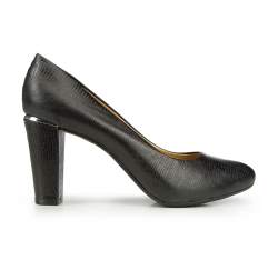 Women's court shoes, black, 87-D-707-1-39, Photo 1