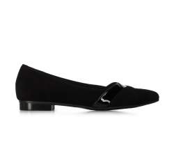 Women's ballerina shoes, black, 90-D-205-1-35, Photo 1