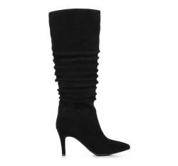 High stiletto heel knee high boots, black, 91-D-963-1-36, Photo 1
