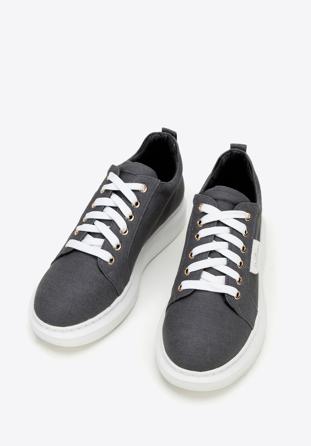 Sneakers, dark grey, 97-D-522-1-39, Photo 1