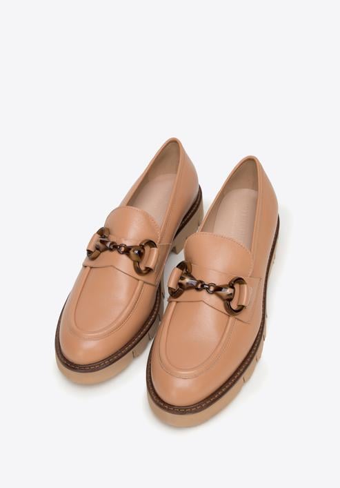 Women's lug sole bit loafers, beige-brown, 98-D-103-1-37, Photo 2
