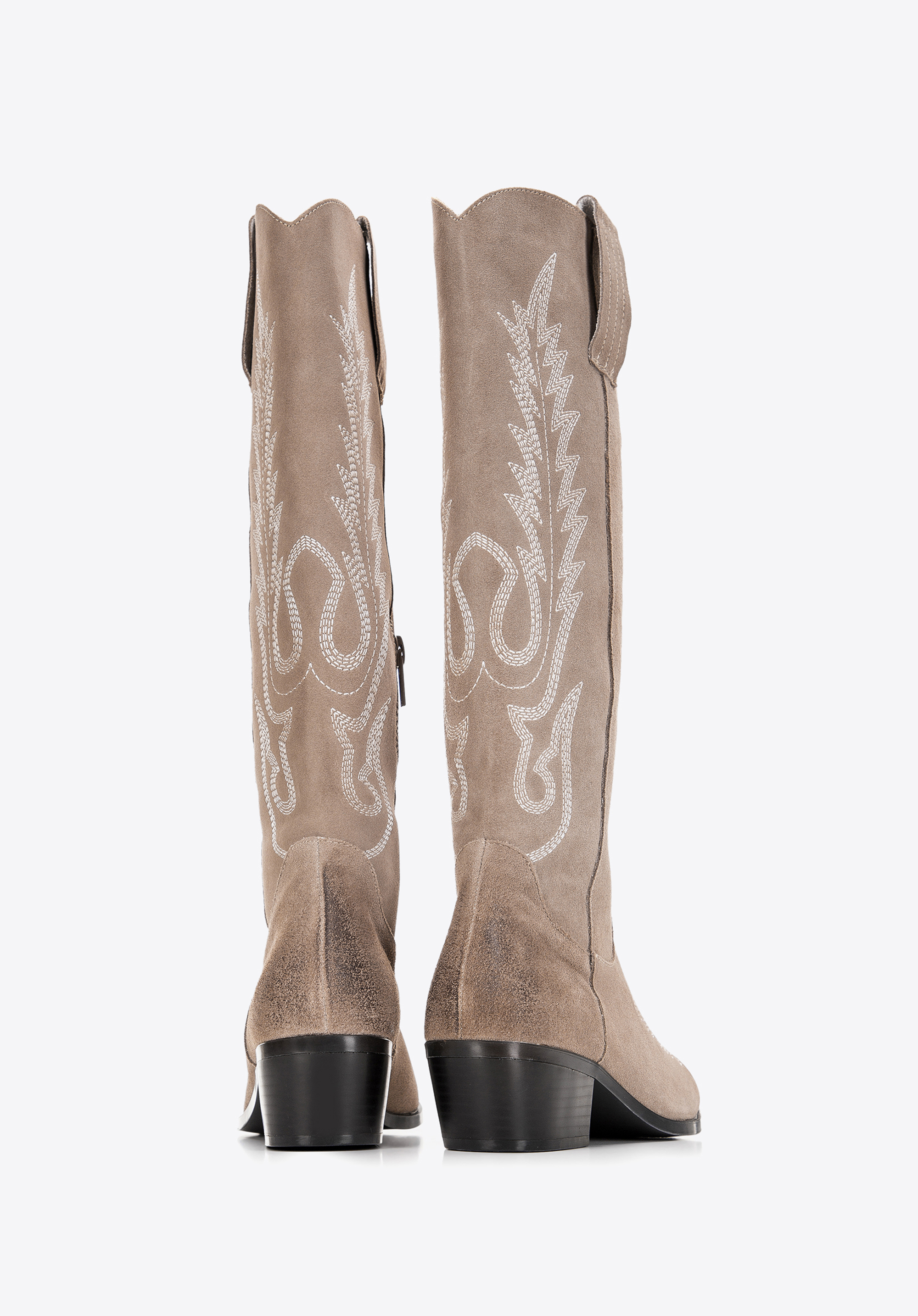 Isabel marant denzy on sale embroidered suede knee boots