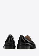 Women's leather tassel loafers, black, 98-D-105-9-35, Photo 4