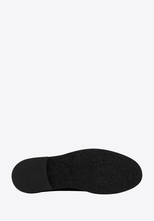Women's leather tassel loafers, black, 98-D-105-1-40, Photo 6