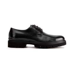 Leather Derby shoes, black, 93-M-514-1-43, Photo 1