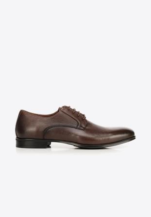 Classic leather dress shoes, brown, 92-M-918-4-44, Photo 1