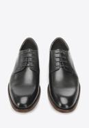 Buty do garnituru skórzane proste, czarny, 94-M-515-5-42, Zdjęcie 3