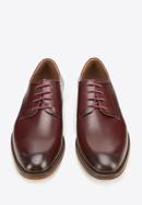 Men's leather lace up shoes, cherry, 94-M-515-5-42, Photo 3