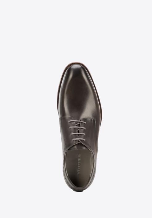 Men's leather lace up shoes, graphite, 94-M-515-8-40, Photo 4