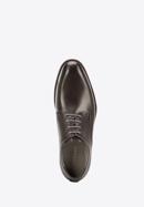 Men's leather lace up shoes, graphite, 94-M-515-5-42, Photo 4