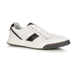 Męskie sneakersy na grubej podeszwie, biały, 90-M-501-0-40, Zdjęcie 1