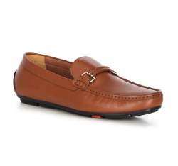 Men's shoes, brown, 90-M-903-5-43, Photo 1
