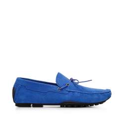 Men's suede driver loafers, blue, 94-M-904-7-42, Photo 1