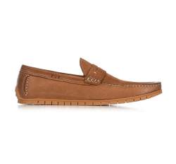 Men's shoes, light brown, 90-M-504-5-39, Photo 1