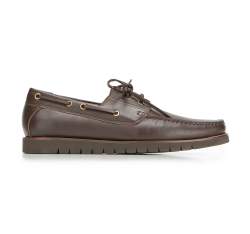 Men's shoes, dark brown, 90-M-505-4-41, Photo 1