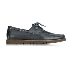Men's shoes, navy blue, 90-M-505-7-44, Photo 1