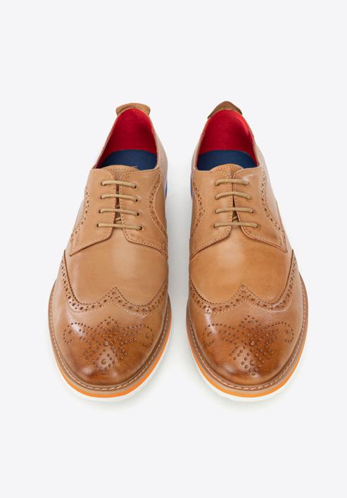 Men's shoes, light brown, 86-M-928-9-44, Photo 3