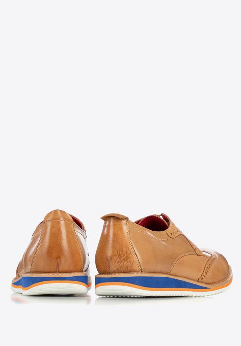 Men's shoes, light brown, 86-M-928-9-44, Photo 4
