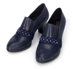 Women's shoes, navy blue, 92-D-653-7-37, Photo 1