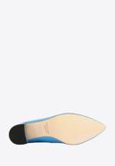 Leather block heel court shoes, blue, 96-D-501-Z-36, Photo 6