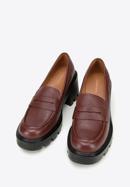 Leather platform court shoes, red, 97-D-504-3-41, Photo 2
