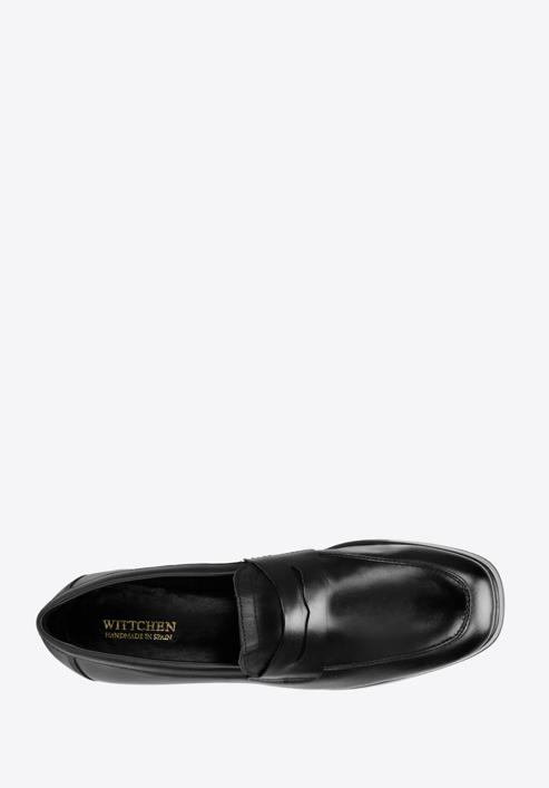 Leather heeled penny loafers, black, 97-D-301-1-38, Photo 5