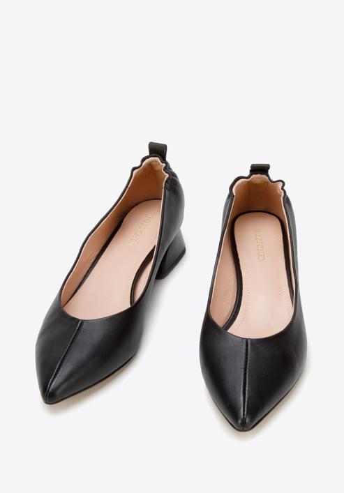 Leather court shoes, black, 94-D-502-1-37, Photo 2