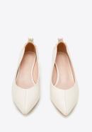 Leather court shoes, cream, 94-D-502-1-37, Photo 3