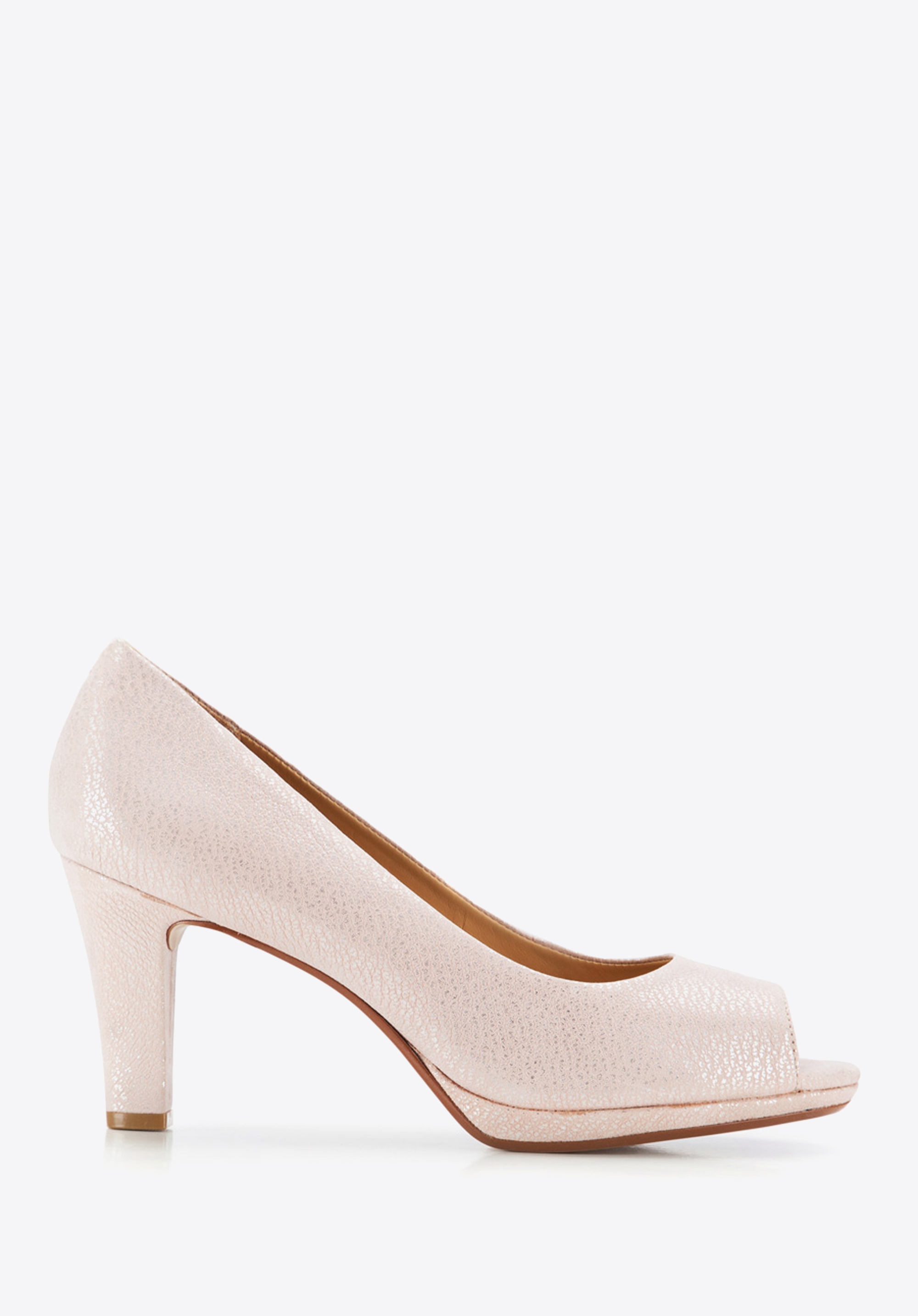 Women's peep court shoes, light pink, 86-D-706-P-35, Photo 1