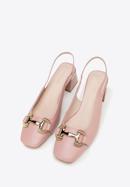 Leather sling back court shoes, pink, 98-D-966-9-36, Photo 2