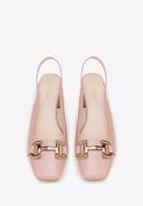 Leather sling back court shoes, pink, 98-D-966-P-41, Photo 3