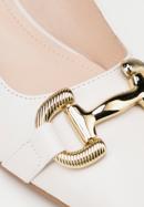 Leather sling back court shoes, cream, 98-D-966-P-40, Photo 7