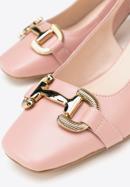 Leather sling back court shoes, pink, 98-D-966-0-35, Photo 7