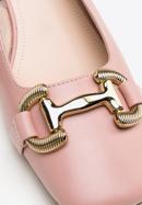 Leather sling back court shoes, pink, 98-D-966-P-41, Photo 8