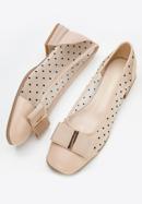 Polka dot mesh court shoes, beige, 96-D-516-9-36, Photo 7