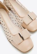 Polka dot mesh court shoes, beige, 96-D-516-1P-39, Photo 8