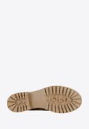 Classic suede moccasins with stacked block heel, brown, 97-D-306-4-38, Photo 6