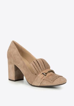 Women's court shoes, beige, 87-D-700-9-37, Photo 1