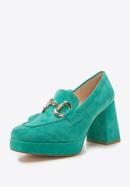 Suede platform shoes, green, 96-D-509-9-40, Photo 7