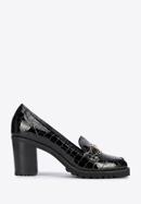 Patent leather court shoes, black, 95-D-100-4-38, Photo 1