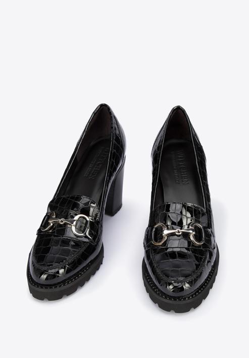 Patent leather court shoes, black, 95-D-100-1L-39_5, Photo 2