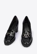 Patent leather court shoes, black, 95-D-100-1L-39, Photo 2